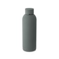 Botella de acero inox 500mL acabado gomoso