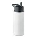 Botella de acero inox con boquilla plegable Blanco