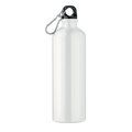 Botella de agua de aluminio con mosquetón (750ml) Blanco