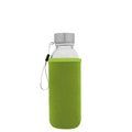 Botella Cristal 420ml con Funda Verde