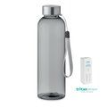 Botella Tritan 500ml Anti Fugas Gris