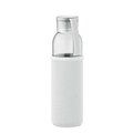 Botella Vidrio Reciclado 500ml con Funda Beige