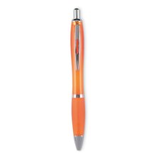 Bolígrafo en ABS de colores con cómoda empuñadura Naranja