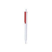 Bolígrafo ABS Reciclado y clip de color Rojo