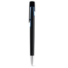 Bolígrafo Acabado Metalizado Tinta Negra Azul Royal