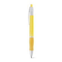 Bolígrafo antideslizante con clip Amarillo