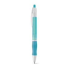 Bolígrafo antideslizante con clip Azul Claro