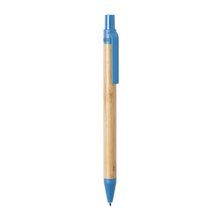 Bolígrafo de Bambú y Fibra de Trigo Azul