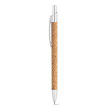 Bolígrafo con clip en corcho Natural