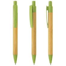 Bolígrafo ECO Bambú y Trigo Verde