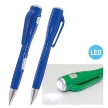 Bolígrafo con Linterna LED Azul