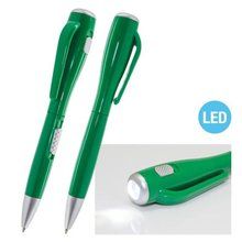Bolígrafo con Linterna LED Verde
