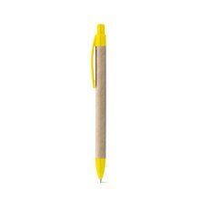 Bolígrafo de Papel Kraft con Clip Colores Amarillo