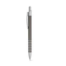 Bolígrafo pulsador de aluminio con clip Gun metal