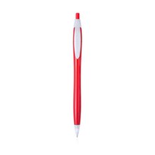 Bolígrafo pulsador bicolor Roj