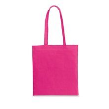 Bolsa Algodón 140g/m² Asa Larga Rosa