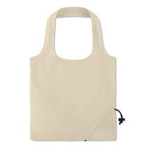 Bolsa algodón de compra plegable 40 x 38 cm beige Beig