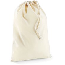 Bolsa algodón con cordones ajustables Beige L
