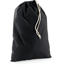 Bolsa algodón con cordones ajustables Black XXS