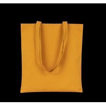 Bolsa de algodón orgánico con asas largas Amarillo / Naranja