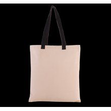 Bolsa de compras en canvas Natural / Black