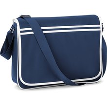 Bolsa diseño retro de mensajero Azul