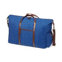 Bolsa Elegante Viaje Canvas/Polipiel Marino