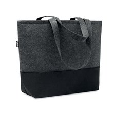 Bolsa Fieltro RPET con Asas y Base Gris Piedra