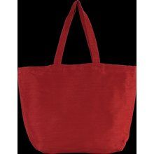 Bolsa grande de juco con forro y bolsillo Washed Crimson Red