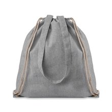 Bolsa Mochila de Algodón Reciclado Gris