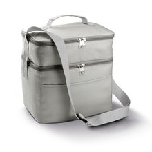 Bolsa nevera con 2 compartimentos Gris