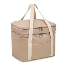 Bolsa Nevera Doble en Canvas 320g Beig