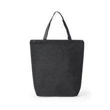 Bolsa non-woven asa mediana con cremallera Negro