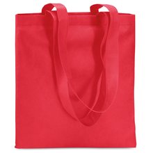 Bolsa non-woven de asas largas Rojo