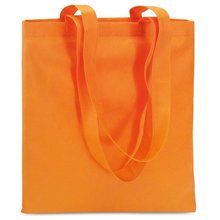 Bolsa non-woven de asas largas de 80 g/m² Naranja