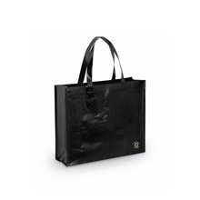 Bolsa en non-woven laminado brillante Negro