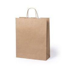 Bolsa de papel reciclable con asas cortas Bolsa de papel reciclable 32 x 40 cm