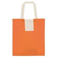 Bolsa Plegable Non Woven con Botón Naranja