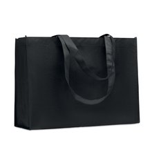 Bolsa RPET 80g con Fuelle y Asas Largas Negro