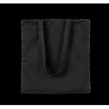 Bolsa shopper de tejido de sarga Black