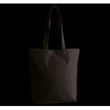 Bolsa tote de algodón orgánico con fuelle Black