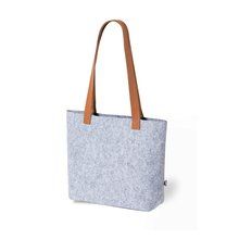 Bolso Fieltro RPET Elegante 6Kg con Asas Polipiel Gri