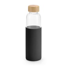 Botella 600ml con Funda Silicona Negro