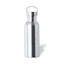 Botella 750ml Acero Inox con Asa Plateado