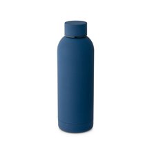 Botella de acero inox 500mL acabado gomoso Azul Marino
