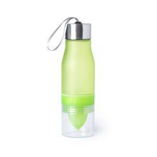 Botella de agua personalizada libre de BPA con exprimidor 700 ml  Verde Claro