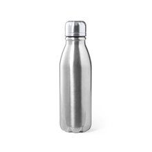 Botella Aluminio 550ml Brillo Plateado