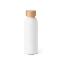 Botella de aluminio mate 550mL Blanco