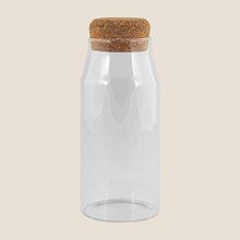 Botella Borosilicato 600ml y Tapón de Corcho