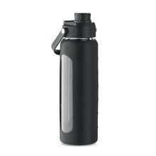 Botella Borosilicato 750ml con Funda Negro